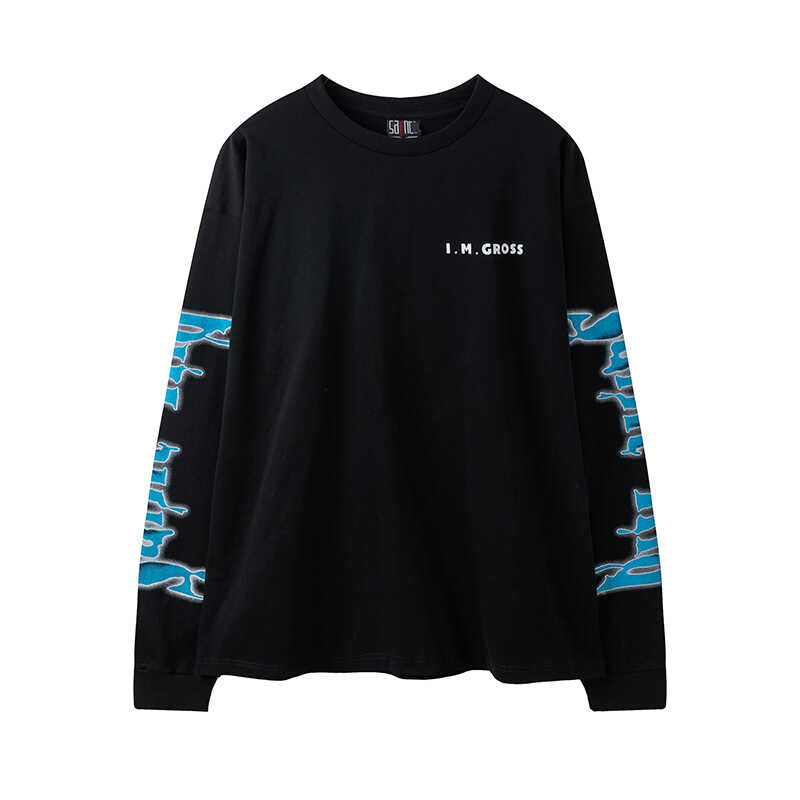 SSSAINT LOUIS Gothic Street‑Art Long‑Sleeve