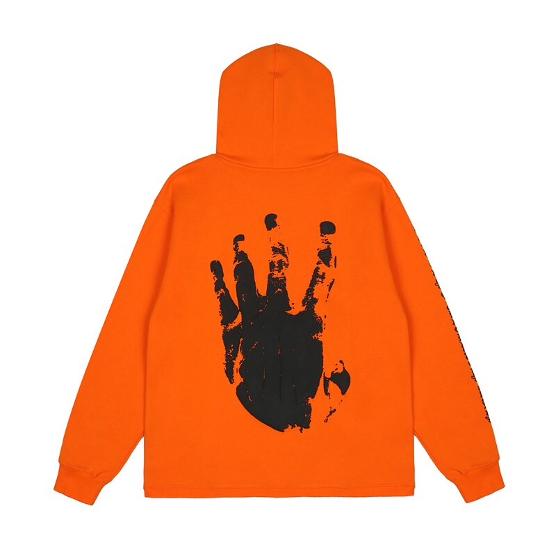 Revenge Sleeve Print Street Hoodie