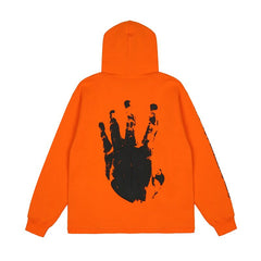Revenge Sleeve Print Street Hoodie