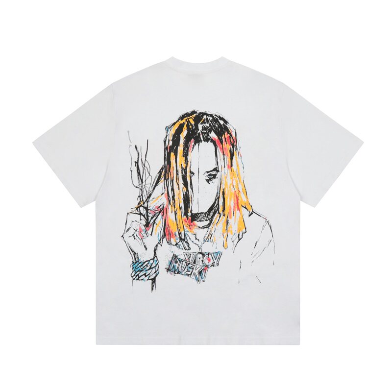 Revenge Color‑Splash Gothic Script T‑Shirt