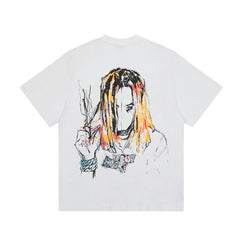 Revenge Color‑Splash Gothic Script T‑Shirt