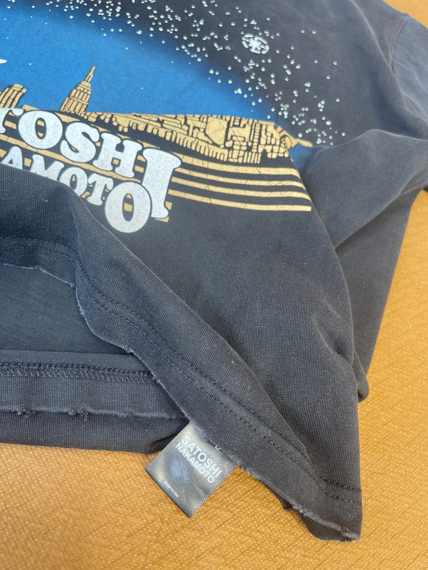 Satoshi Nakamoto Night City Skyline Tee