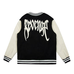 Revenge Gothic Logo Baseball Jacket