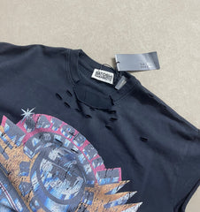 Satoshi Nakamoto Retro Helmet Slogan Tank