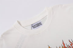 Satoshi Nakamoto Flame Oval Logo Tee