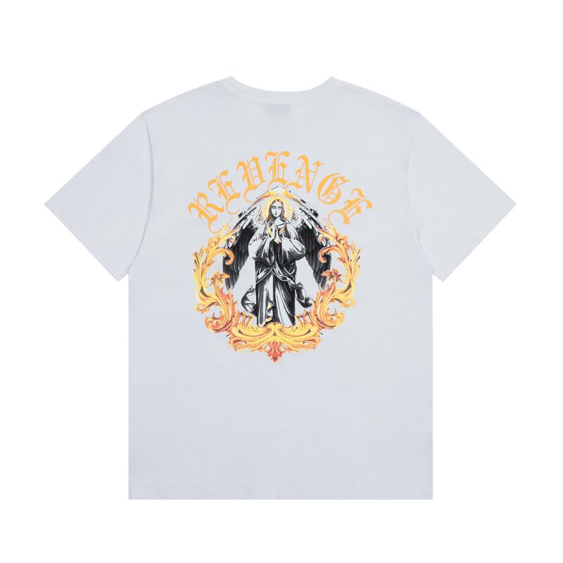 Revenge Ornate Angel Graphic T‑Shirt