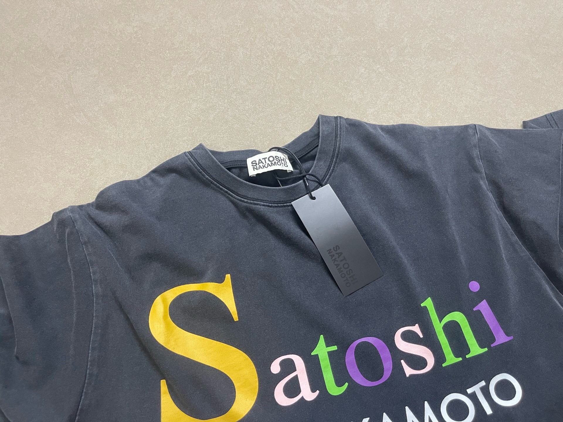 Satoshi Nakamoto Multicolor Code Logo Tee