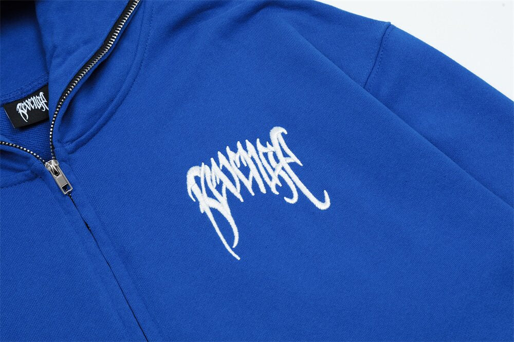 Revenge Gothic Logo Full‑Zip Hoodie