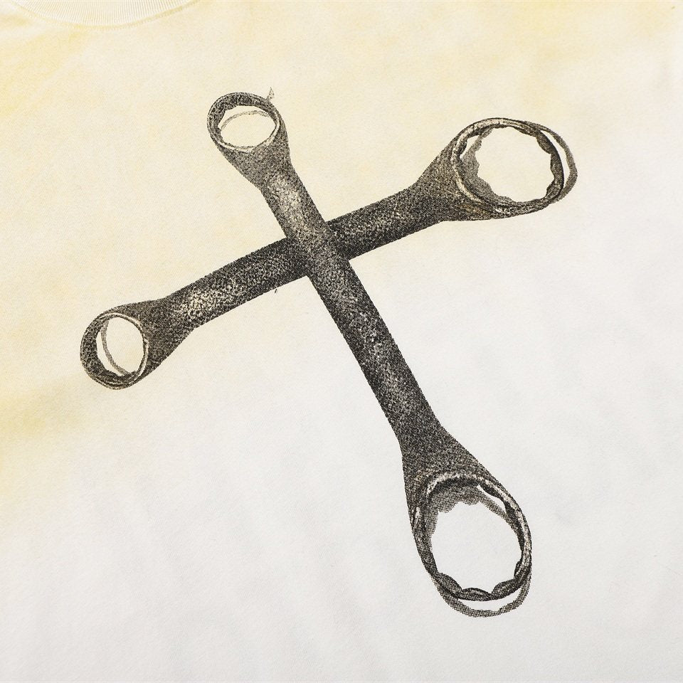 Satoshi Nakamoto Wrench Cross Tie‑Dye Tee