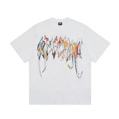 Revenge Color‑Splash Gothic Script T‑Shirt
