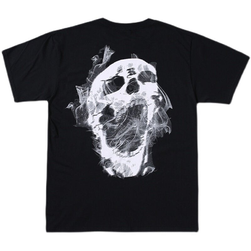 Revenge Ghost Skull Back‑Print Tee