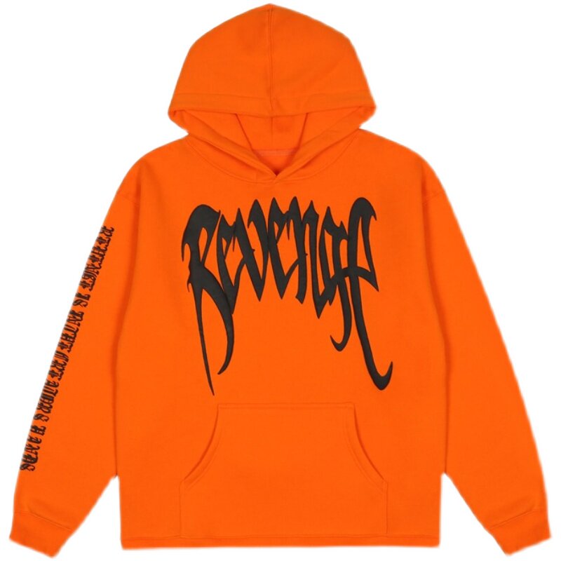 Revenge Sleeve Print Street Hoodie