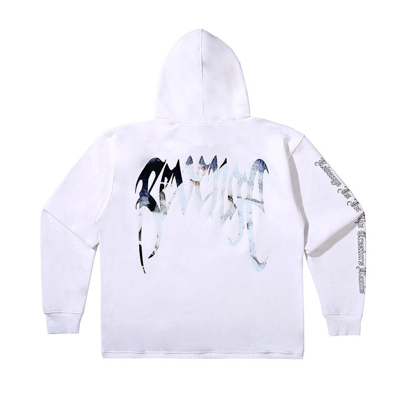 Revenge Dual‑Graphic Pullover Hoodie