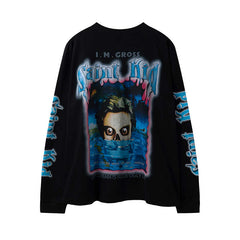 SSSAINT LOUIS Gothic Street‑Art Long‑Sleeve