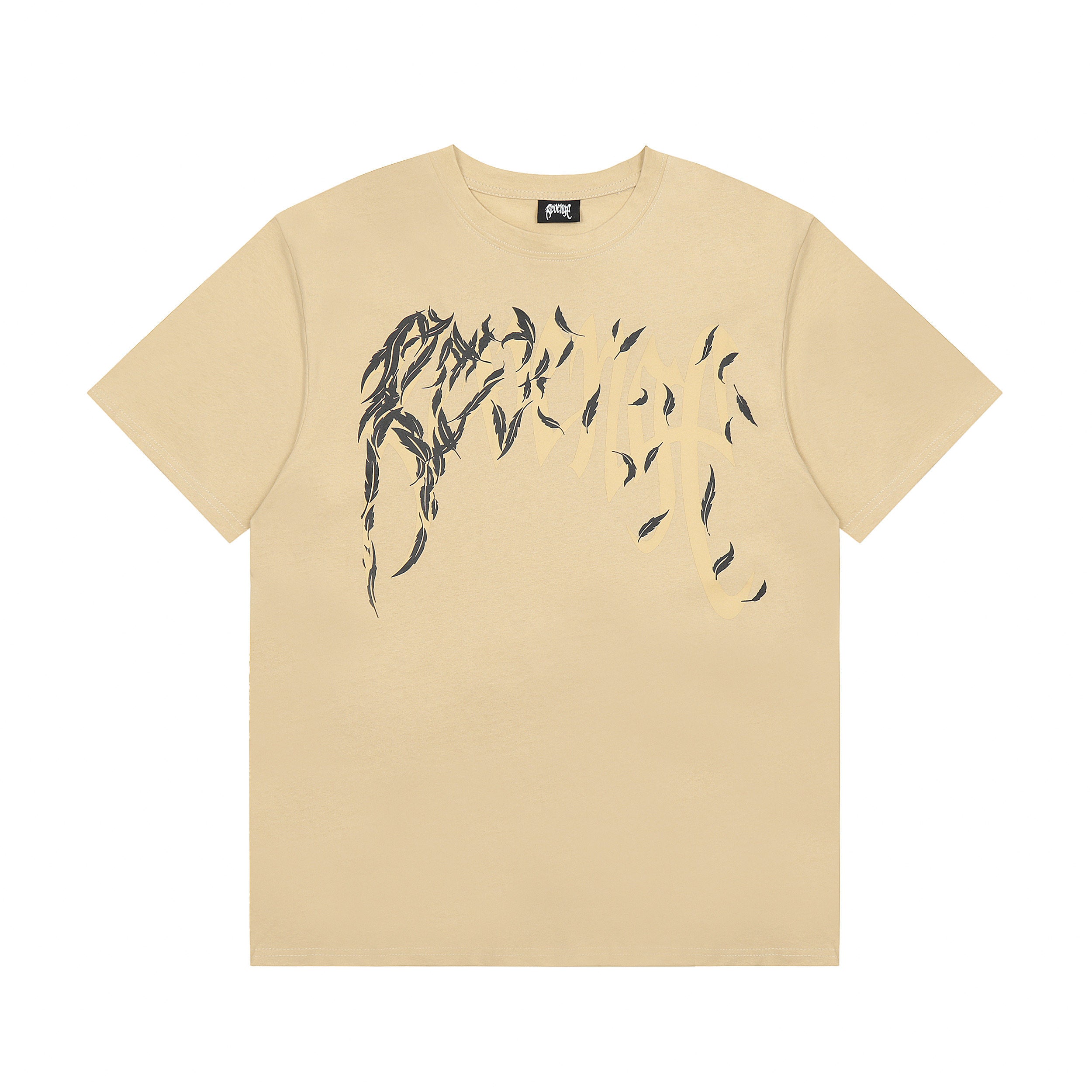 Revenge Gothic Feather Graphic T‑Shirt