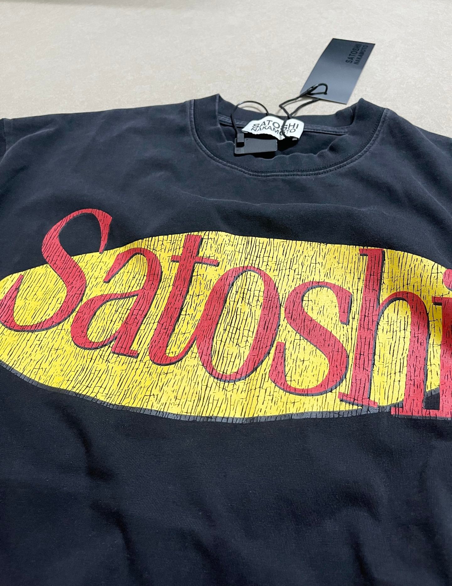 Satoshi Nakamoto Oval Logo Graphic Tee