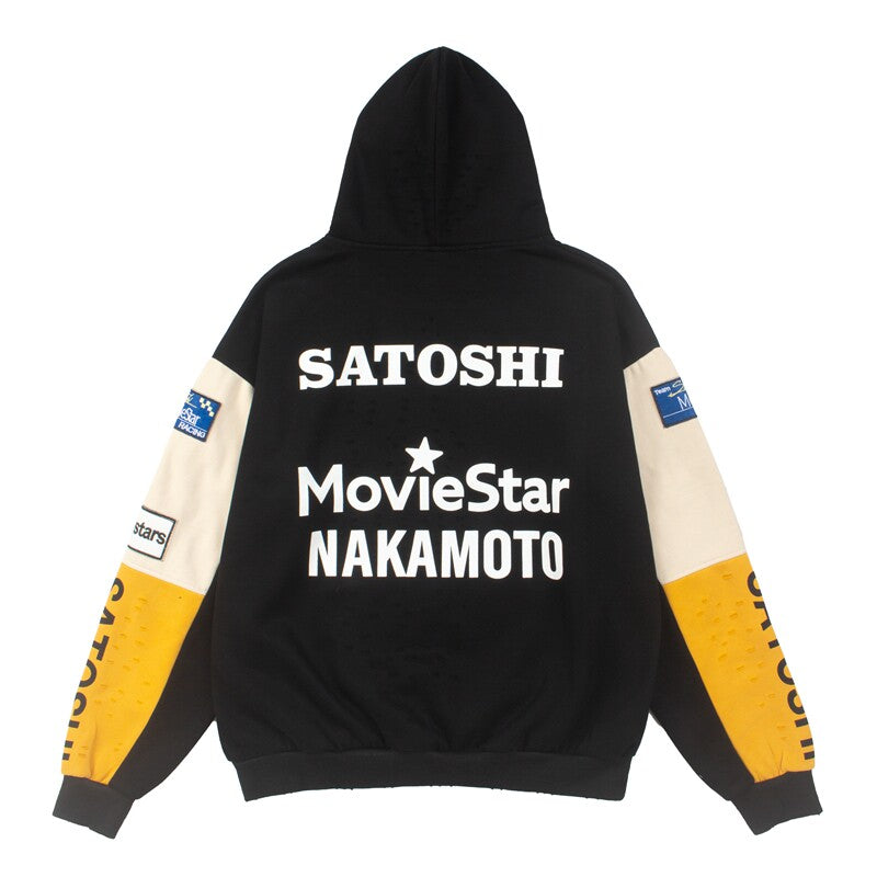 Satoshi Nakamoto Vintage Patch Hoodie