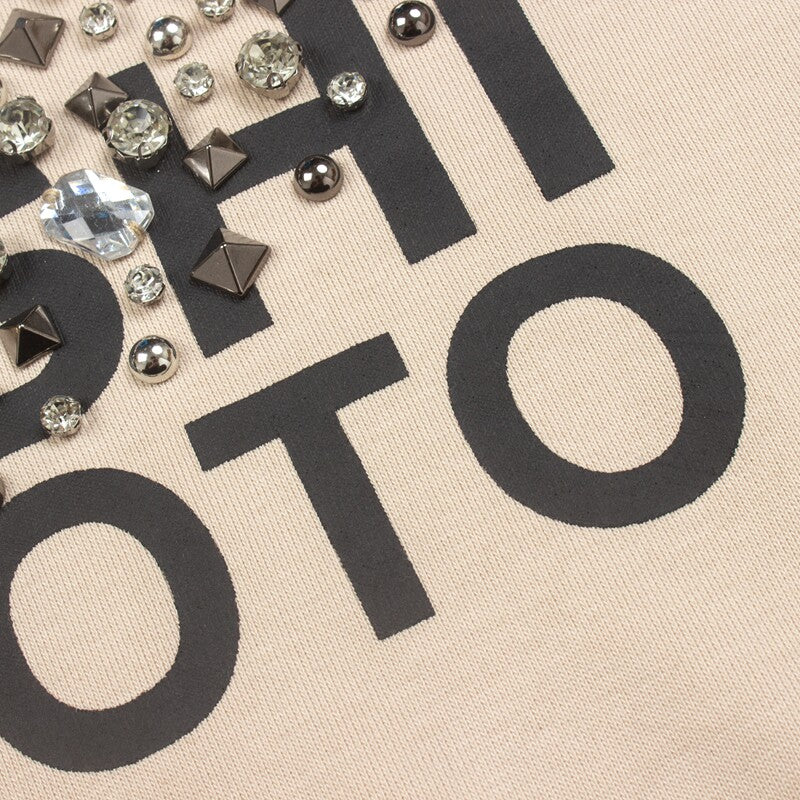 Satoshi Nakamoto Studded Logo Faded Hoodie