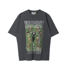 SSSAINT LOUIS Retro Comic‑Print Tee