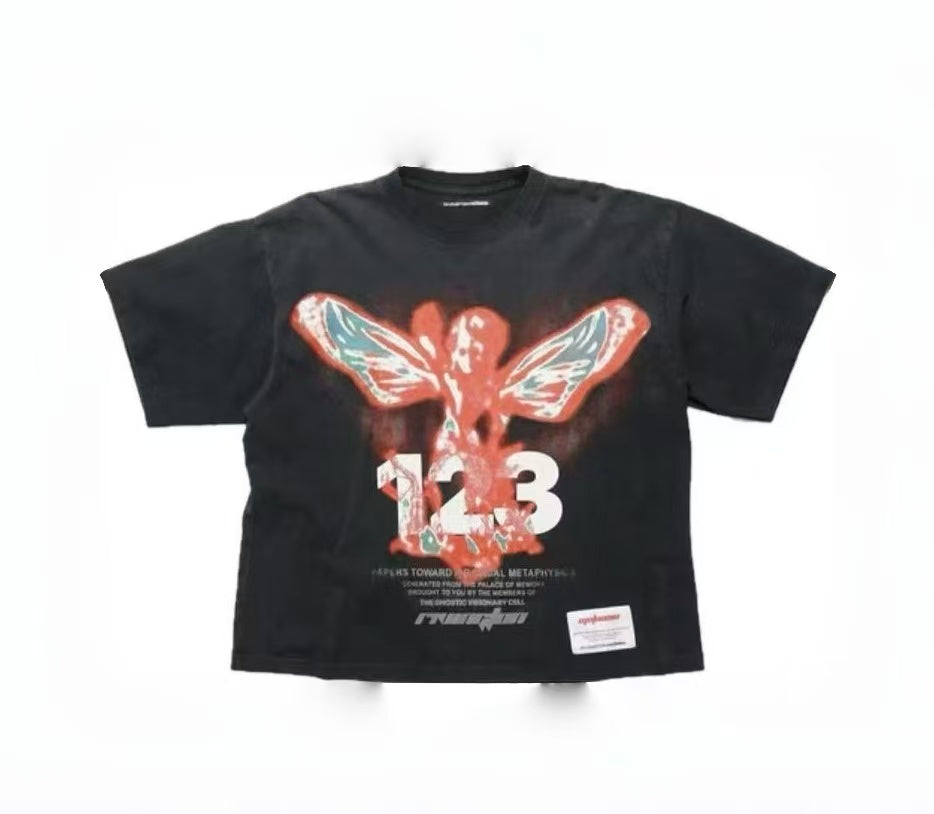RRR123 123 Angel Print T‑Shirt
