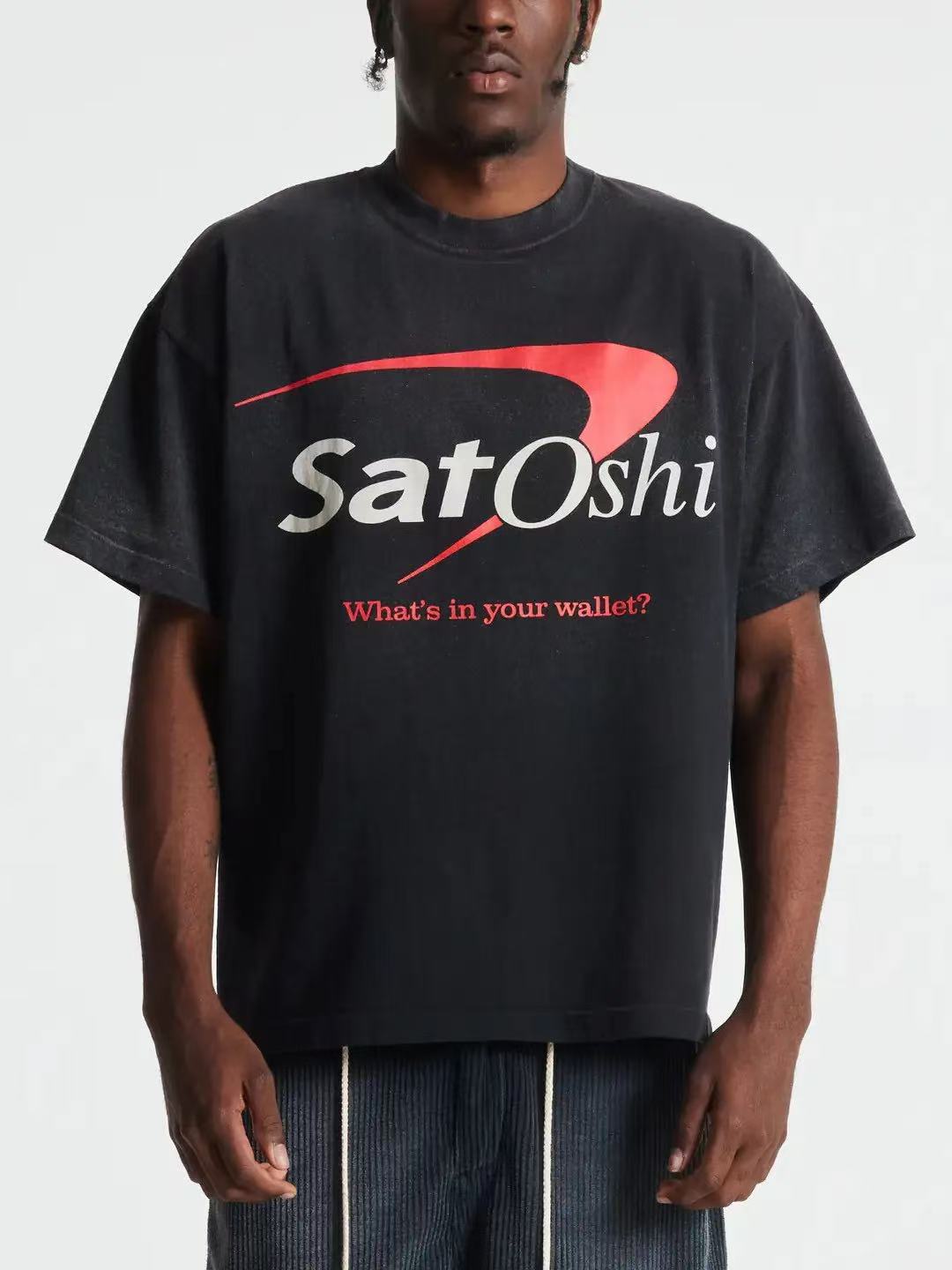 Satoshi Nakamoto Washed Vintage T‑Shirt