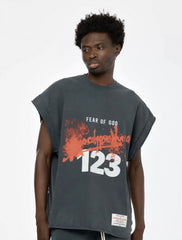 RRR123 Oversized Raw‑Edge Street Tank