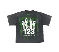 RRR123 Matrix Code Graphic Tee
