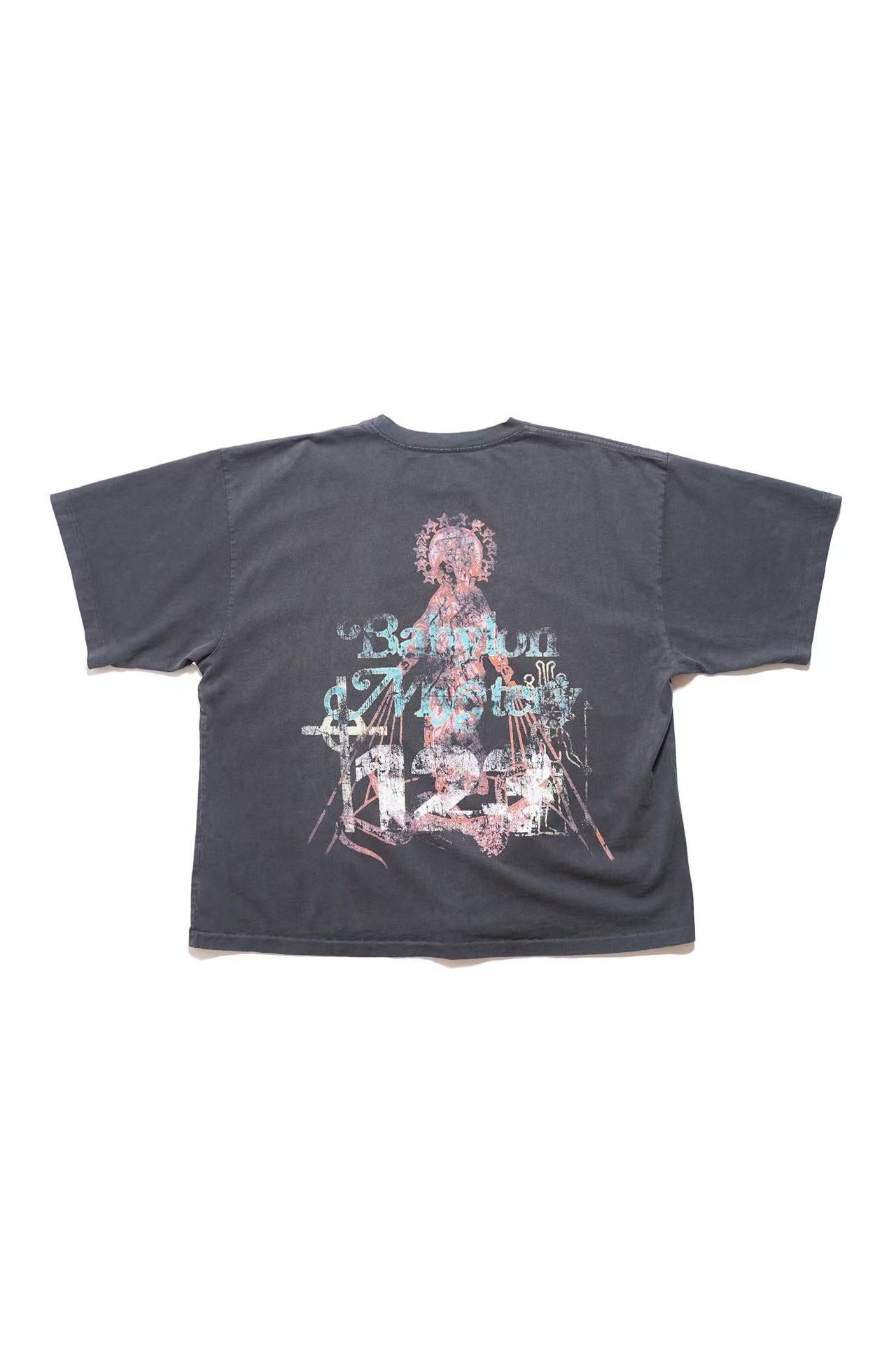 RRR123 Distressed 123 Print T‑Shirt