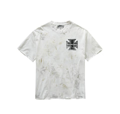 SSSAINT LOUIS Cross Back‑Print Vintage Tee