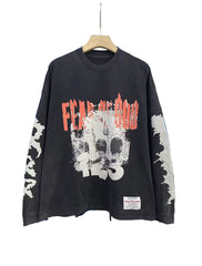 RRR123 Skull Graphic Long‑Sleeve Tee