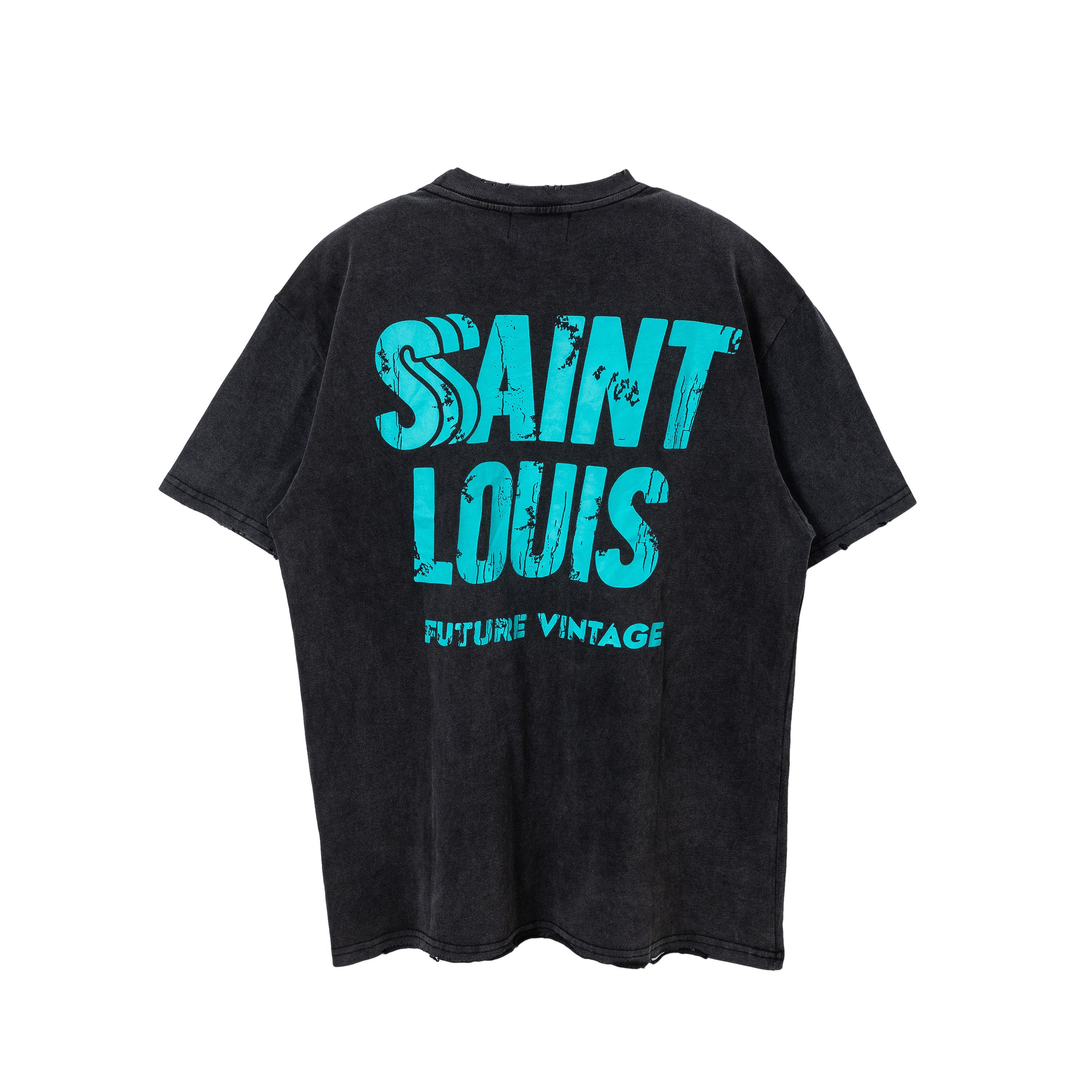 SSSAINT LOUIS Paint‑Splatter Washed Tee