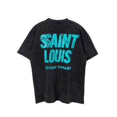 SSSAINT LOUIS Paint‑Splatter Washed Tee
