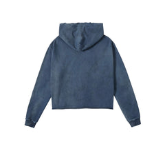 SSSAINT LOUIS Cropped Destroyed Hoodie