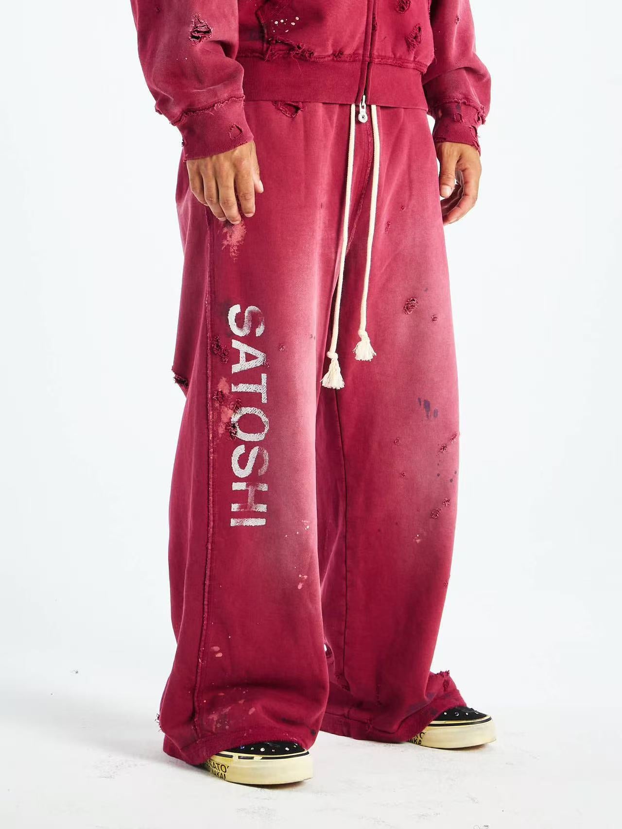 Satoshi Nakamoto Vertical Logo Sweat Pants