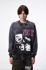 SSSAINT LOUIS Collage Graphic Sweatshirt