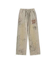 SSSAINT LOUIS Paint‑Splatter Sweat Pants