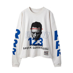 RRR123 Portrait Graphic Long‑Sleeve Tee