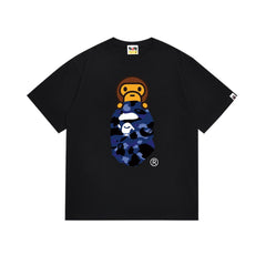 BAPE Blue Camo Ape Head T-Shirt