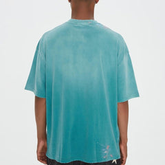 SSSAINT LOUIS Paint‑Splatter Chest Logo Tee