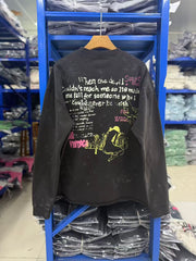 SSSAINT LOUIS Retro Text Print Sweatshirt