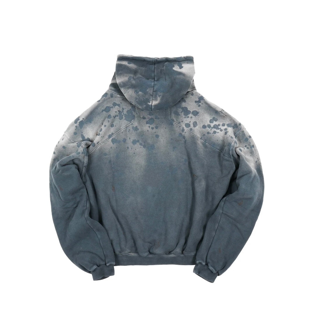 RRR123 Splatter Wash Cropped Hoodie