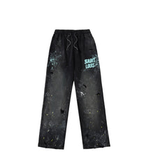 SSSAINT LOUIS Paint‑Splatter Sweatpants