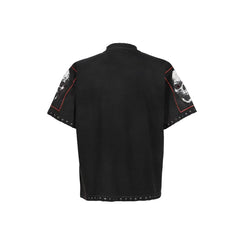 Satoshi Nakamoto Graphic Studded T‑Shirt