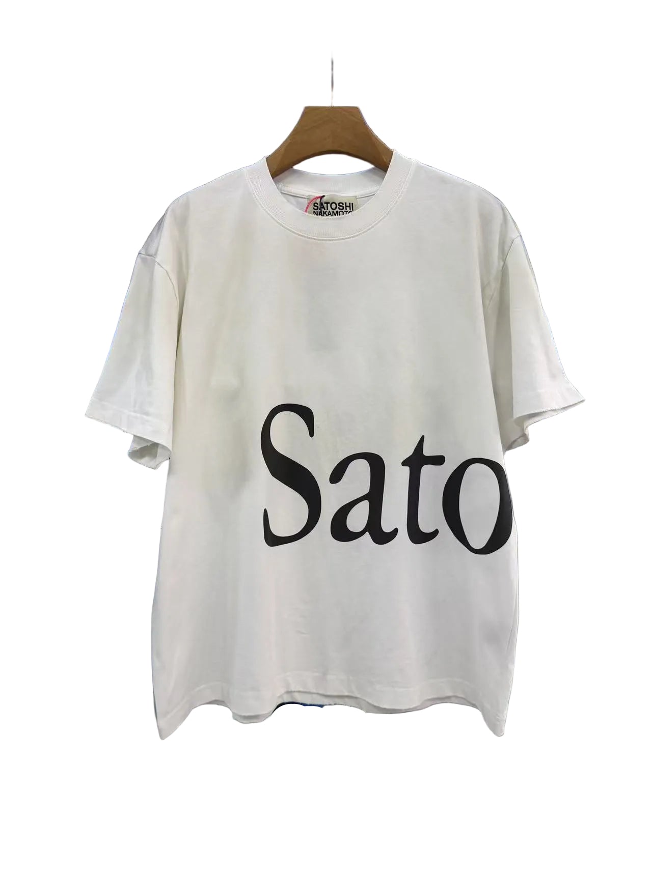Satoshi Nakamoto Cursive Logo Tee