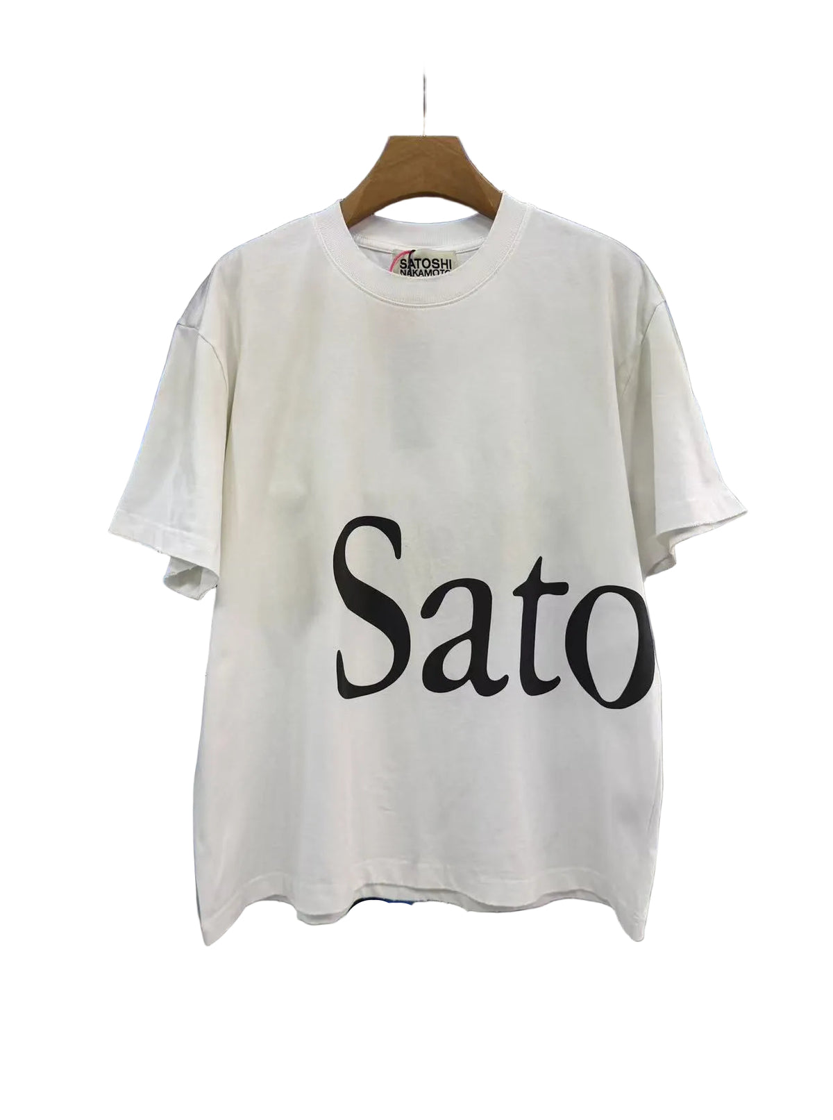 Satoshi Nakamoto Cursive Logo Tee