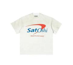 Satoshi Nakamoto Washed Slogan T‑Shirt