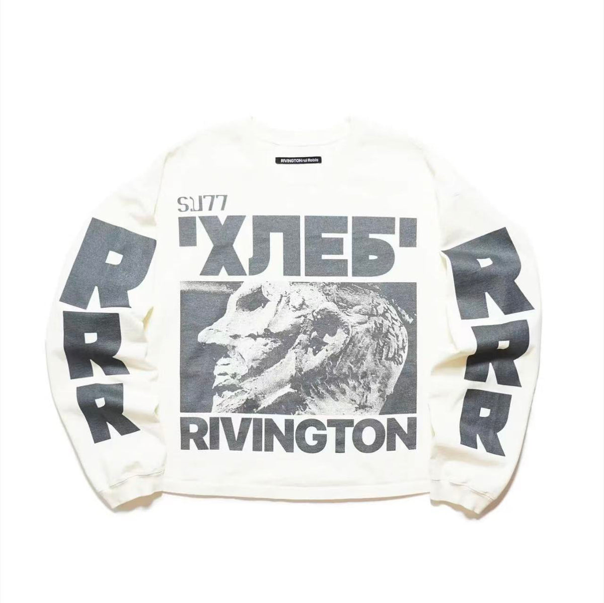 RRR123 Sculpture Graphic Long‑Sleeve Tee