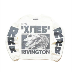 RRR123 Sculpture Graphic Long‑Sleeve Tee