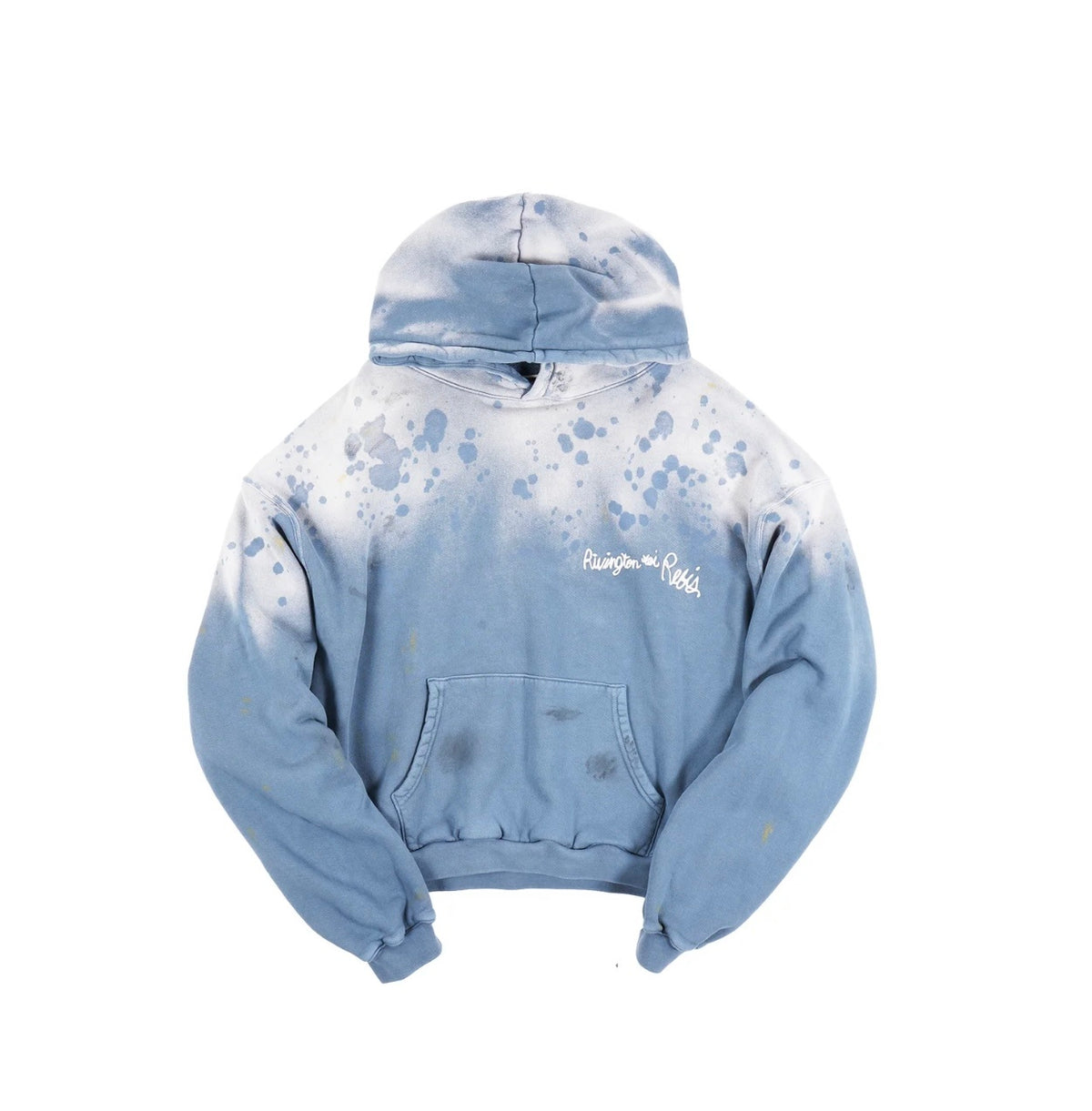 RRR123 Splatter Gradient Cropped Hoodie