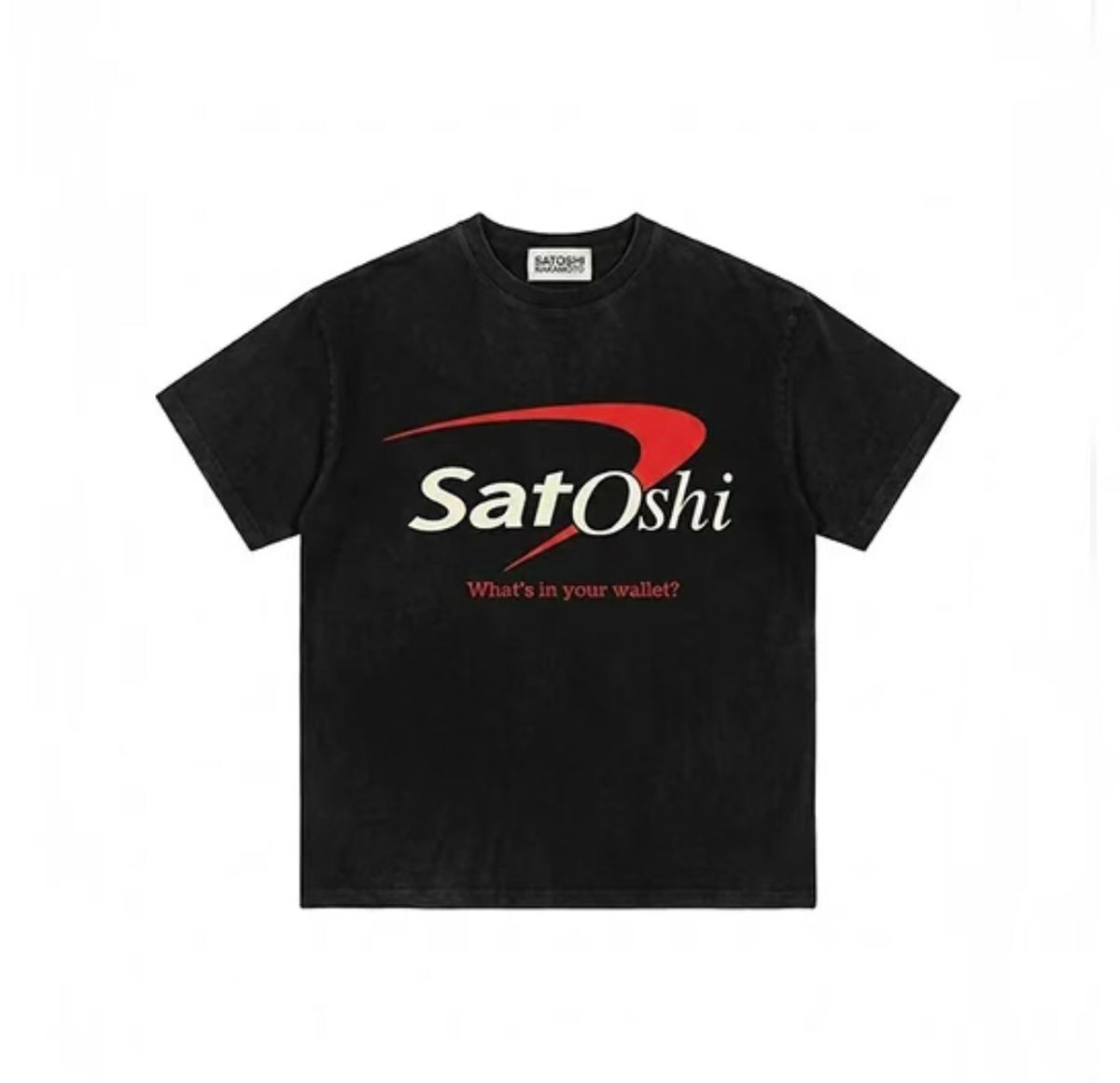 Satoshi Nakamoto Washed Vintage T‑Shirt